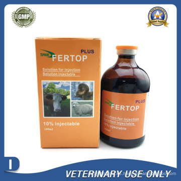 Medicamentos veterinarios de 10% de hierro Dextran Plus inyectable (50ml / 100ml)